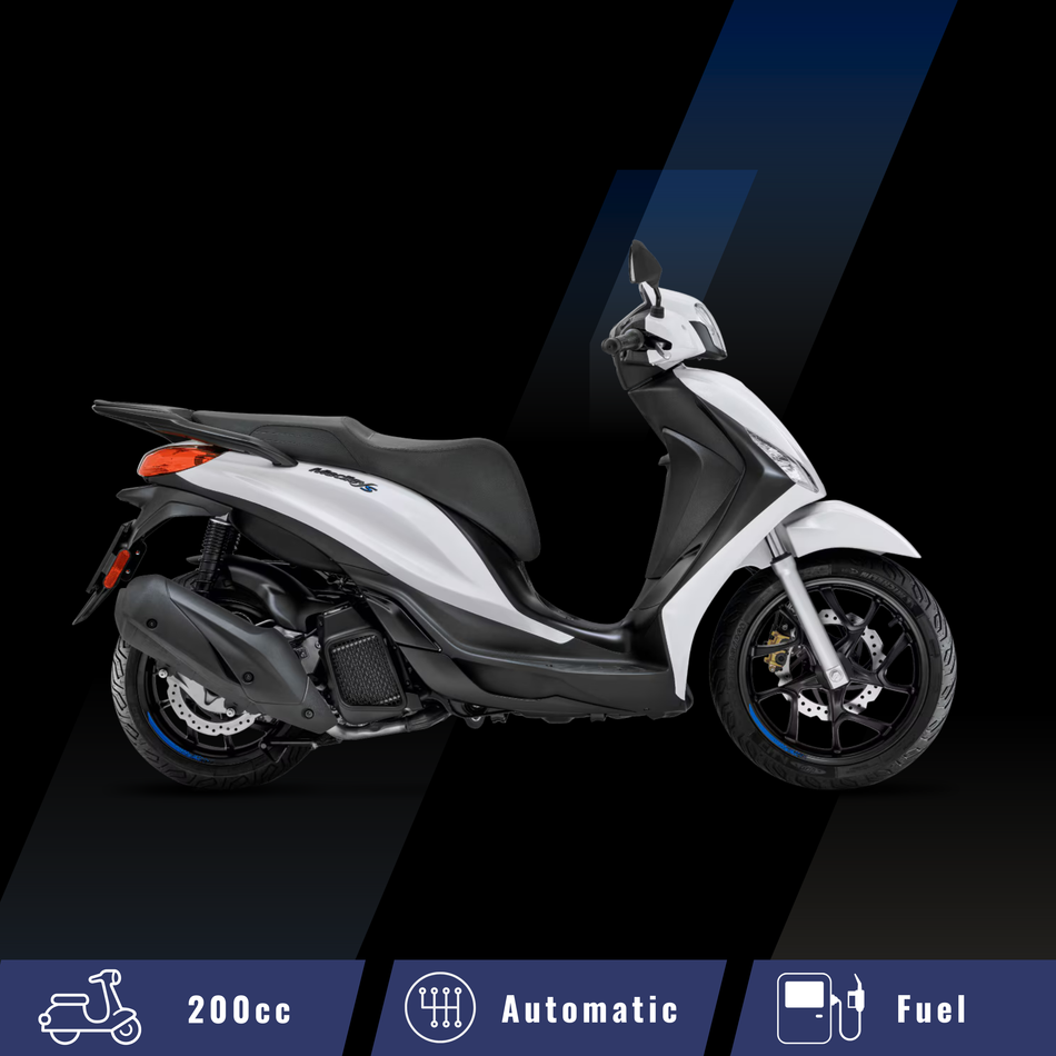 Mendley Piaggio 200 white or similar